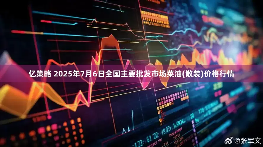 亿策略 2025年7月6日全国主要批发市场菜油(散装)价格行情